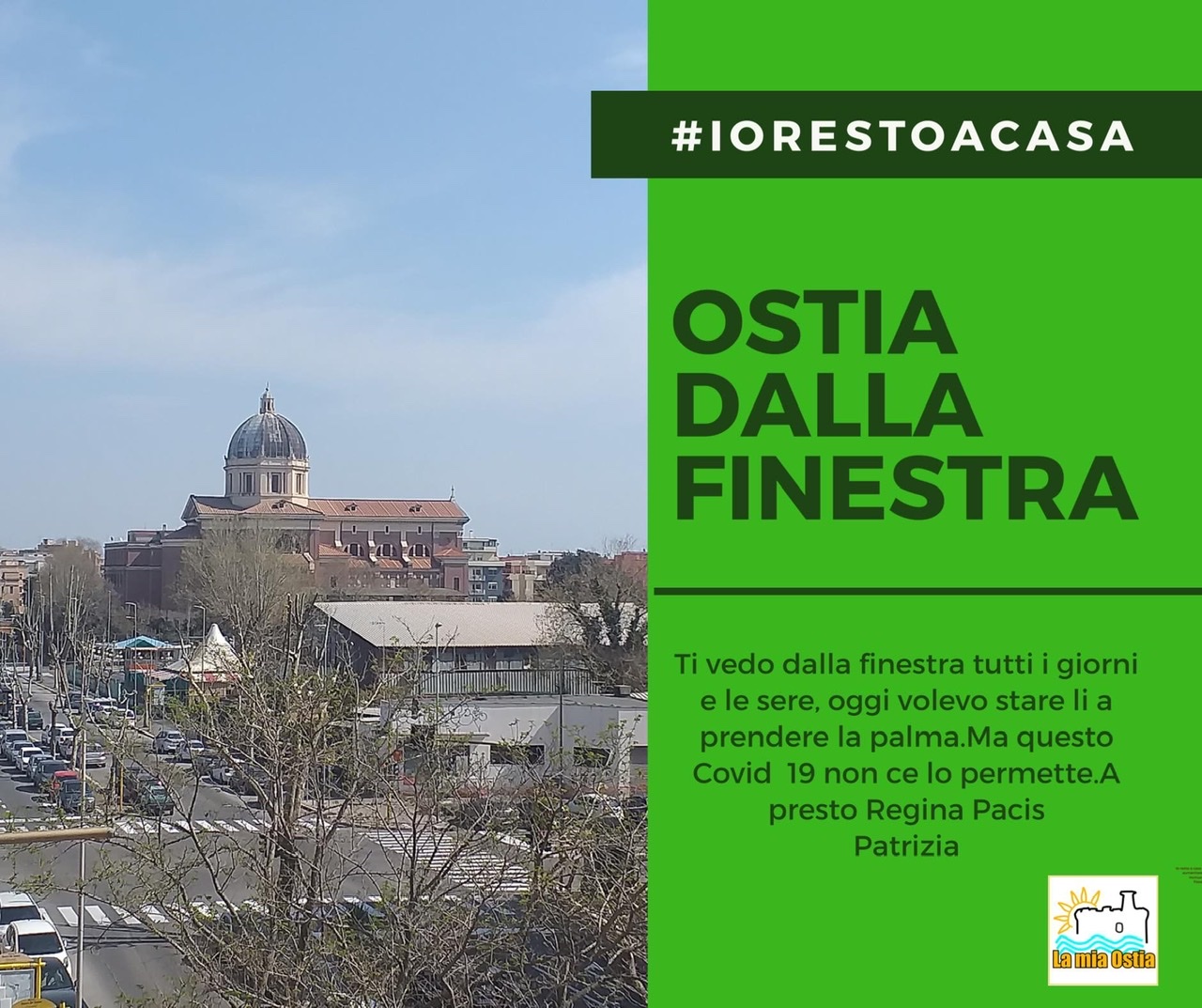 Ostia dalla finestra: mese di aprile